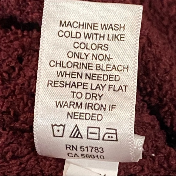 Maurices women soft long sleeve  crewneck maroon sweater size XL - Picture 6 of 8